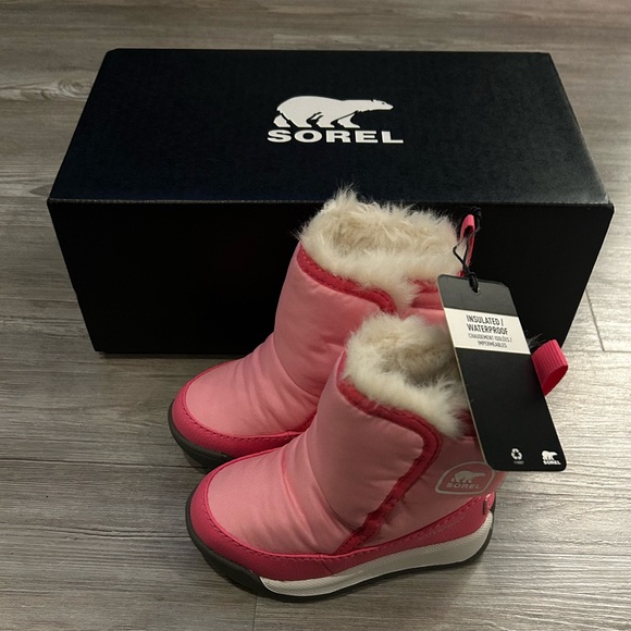 Sorel Pink Baby Winter Boots Waterproof & Insulated - Picture 2 of 5
